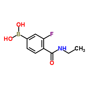 N-乙基-4-硼-2-氟苯甲酰胺结构式_874289-12-0结构式