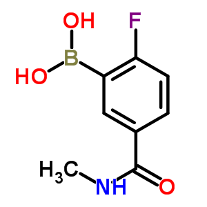 N-甲基-3-硼-4-氟苯甲酰胺结构式_874289-40-4结构式