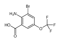 2-氨基-3-溴-5-(三氟甲氧基)苯甲酸结构式_874774-41-1结构式