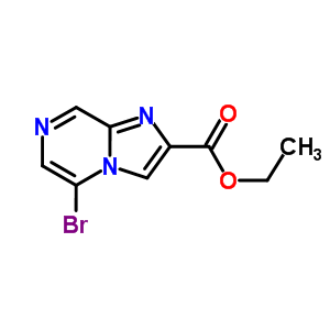 Imidazo[1,2-a]pyrazine-2-carboxylic acid, 5-bromo-, ethyl ester Structure,87597-27-1Structure