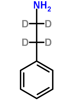 2-苯基乙基-1,1,2,2-d4-胺结构式_876-20-0结构式