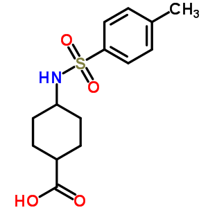 顺式-4-[[(4-甲基苯基)磺酰基]氨基]-环己烷羧酸结构式_87640-25-3结构式