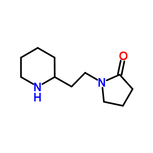 1-(2-哌啶-2-基乙基)吡咯烷-2-酮结构式_876710-79-1结构式