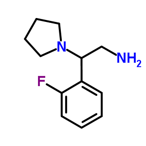 [2-(2-Fluorophenyl)-2-pyrrolidin-1-ylethyl]amine Structure,876716-16-4Structure