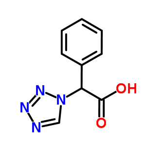 Phenyl(1H-Tetrazol-1-yl)acetic acid Structure,876716-29-9Structure