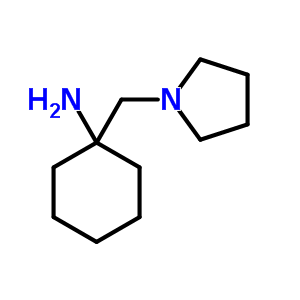 1-吡咯烷-1-甲基-环己基胺结构式_876717-44-1结构式