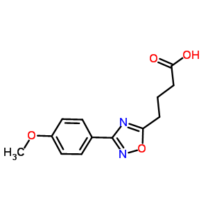 4-[3-(4-Methoxyphenyl)-1,2,4-oxadiazol-5-yl]butanoic acid Structure,876721-15-2Structure