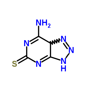 7-氨基-1H-v-噻唑并(4,5-d)嘧啶-5-硫醇结构式_87866-18-0结构式