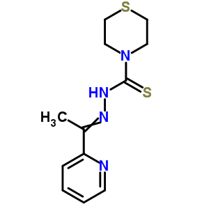 N-(1-吡啶-2-基亚乙基氨基)硫代吗啉-4-硫代甲酰胺结构式_88324-30-5结构式