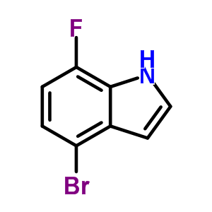 4-溴-7-氟吲哚结构式_883500-66-1结构式