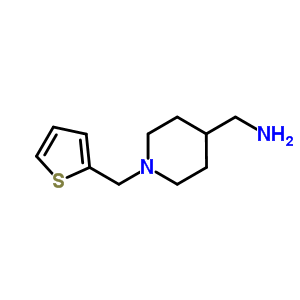 [1-(Thien-2-ylmethyl)piperidin-4-yl]methylamine Structure,883541-34-2Structure