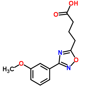 4-[3-(3-Methoxyphenyl)-1,2,4-oxadiazol-5-yl]butanoic acid Structure,883546-59-6Structure