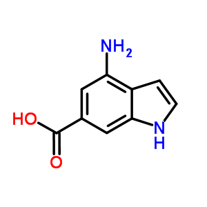 4-氨基吲哚-6-羧酸结构式_884494-67-1结构式