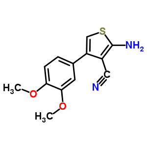 2-Amino-4-(3,4-dimethoxyphenyl)thiophene-3-carbonitrile Structure,884497-31-8Structure