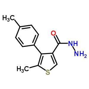 5-Methyl-4-(4-methylphenyl)thiophene-3-carbohydrazide Structure,884497-35-2Structure
