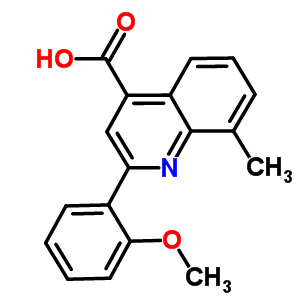 2-(2-Methoxyphenyl)-8-methylquinoline-4-carboxylic acid Structure,884497-38-5Structure