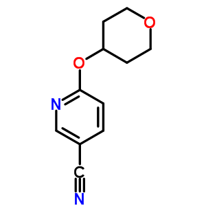 6-(Tetrahydropyran-4-yloxy)nicotinonitrile Structure,884507-60-2Structure