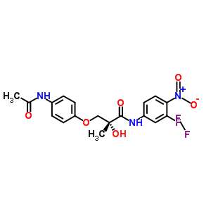 R-3-(4-acetylamino-phenoxy)-2-hydroxy-2-methyl-N-(4-nitro-3-trifluoromethyl-phenyl)-propionamide Structure,885324-25-4Structure