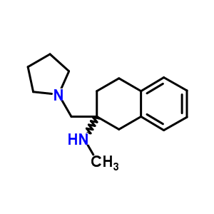 甲基-(2-吡咯烷-1-基甲基-1,2,3,4-四氢-萘-2-基)-胺结构式_885951-06-4结构式