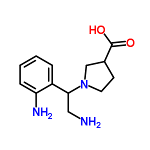 1-[2-aMino-1-(2-amino-phenyl)-ethyl]-pyrrolidine-3-carboxylic acid Structure,886363-85-5Structure