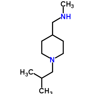[(1-Isobutylpiperidin-4-yl)methyl]methylamine Structure,887405-46-1Structure