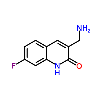 3-(氨基甲基)-7-氟喹啉-2(1H)-酮结构式_887405-62-1结构式