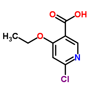3-Pyridinecarboxylic acid, 6-chloro-4-ethoxy- Structure,887572-34-1Structure