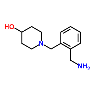 1-(2-氨基甲基苄基)-4-哌啶醇结构式_887580-27-0结构式