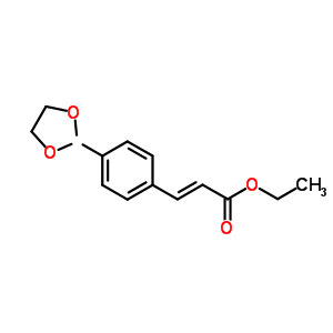 (E)-ethyl 3-(4-(1,3-dioxolan-2-yl)phenyl)acrylate Structure,887582-91-4Structure