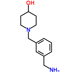 1-(3-氨基甲基苄基)-4-哌啶醇结构式_887588-63-8结构式