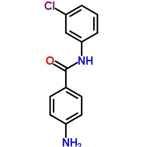 4-氨基-N-(3-氯苯基)苯甲酰胺结构式_888-80-2结构式