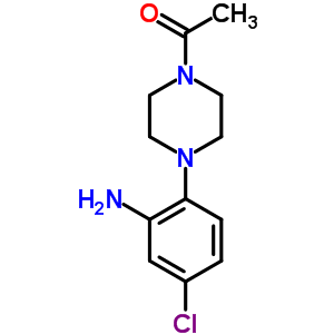 1-[4-(2-氨基-4-氯苯基)-1-哌嗪]乙酮结构式_890091-78-8结构式