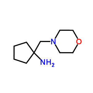 1-(Morpholin-4-ylmethyl)cyclopentanamine Structure,890095-97-3Structure