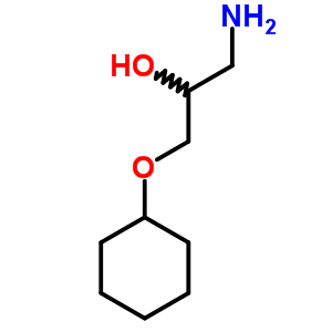 1-氨基-3-环己氧基-2-丙醇结构式_89100-83-4结构式