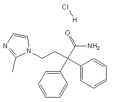 4-(2-Methyl-1h-imidazol-1-yl)-2,2-diphenylbutanamide hydrochloride Structure,893421-54-0Structure