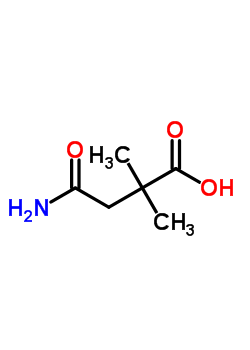 4-氨基-2,2-二甲基-4-氧代丁酸结构式_89531-67-9结构式