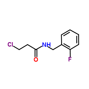 3-Chloro-n-(2-fluorobenzyl)propanamide Structure,895367-68-7Structure