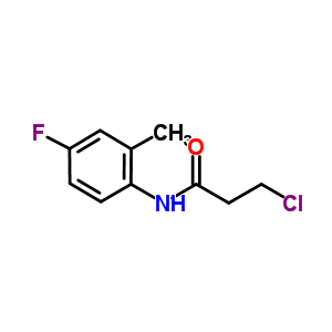 3-Chloro-n-(4-fluoro-2-methylphenyl)propanamide Structure,895664-33-2Structure