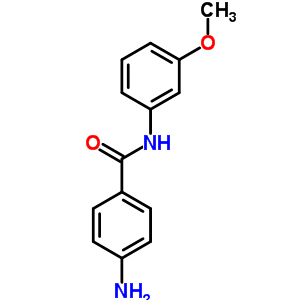 4-氨基-N-(3-甲氧基苯基)苯甲酰胺结构式_897594-57-9结构式