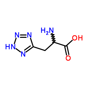 2-氨基-3-(2H-四唑-5-基)丙酸结构式_89765-60-6结构式