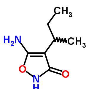 (7ci)-5-氨基-4-仲丁基-4-异噁唑啉-3-酮结构式_89851-83-2结构式