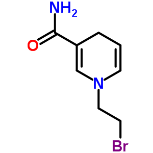 1-(2-溴乙基)-1,4-二氢-3-吡啶羧酰胺结构式_90002-51-0结构式