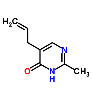 (7ci)-5-烯丙基-2-甲基-4-羟基嘧啶结构式_90006-94-3结构式