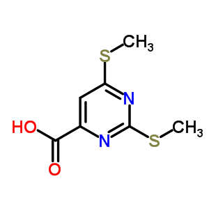 2,6-双(甲基硫代)-4-嘧啶羧酸结构式_90151-13-6结构式