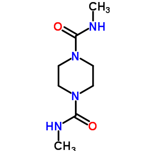 N1,N4-二甲基-1,4-哌嗪二羧酰胺结构式_90222-47-2结构式