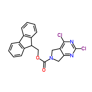 (9H-fluoren-9-yl)methyl 2,4-dichloro-5h-pyrrolo[3,4-d]pyrimidine-6(7h)-carboxylate Structure,903129-86-2Structure