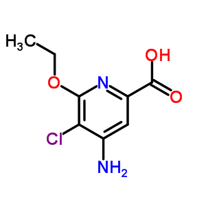 4-氨基-5-氯-6-乙氧基甲酸吡啶结构式_904311-15-5结构式