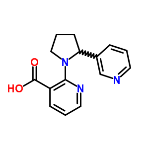 2-(2-吡啶-3-吡咯烷-1-基)-烟酸结构式_904816-83-7结构式
