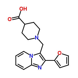 1-(2-Furan-2-yl-imidazo[1,2-a]pyridin-3-ylmethyl)-piperidine-4-carboxylic acid Structure,904817-29-4Structure
