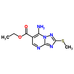 Ethyl 7-amino-2-(methylthio)[1,2,4]triazolo[1,5-a]pyrimidine-6-carboxylate Structure,90559-98-1Structure